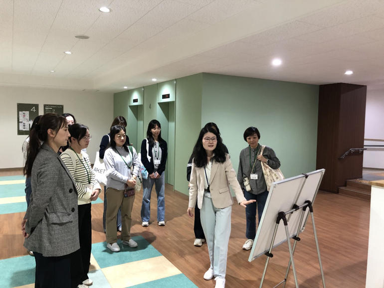 成田キャンパス内を見学